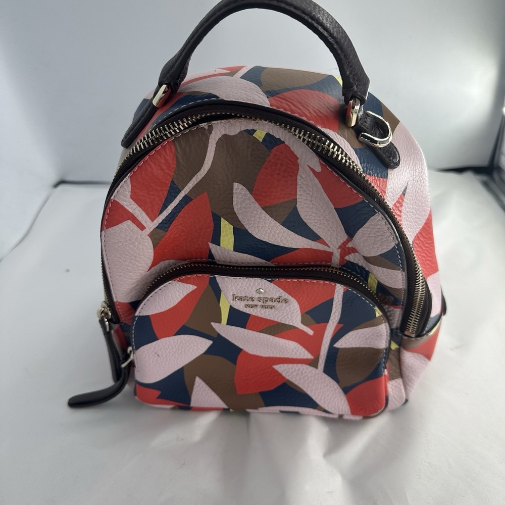 Kate Spade Women's Medium Jackson Tropical Toss Pink Multi Backpack